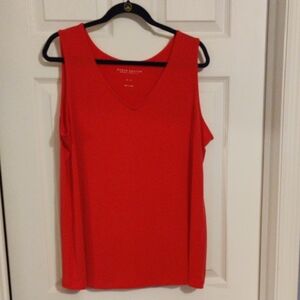 Susan Graver Vivid Pink/Red Tank Top